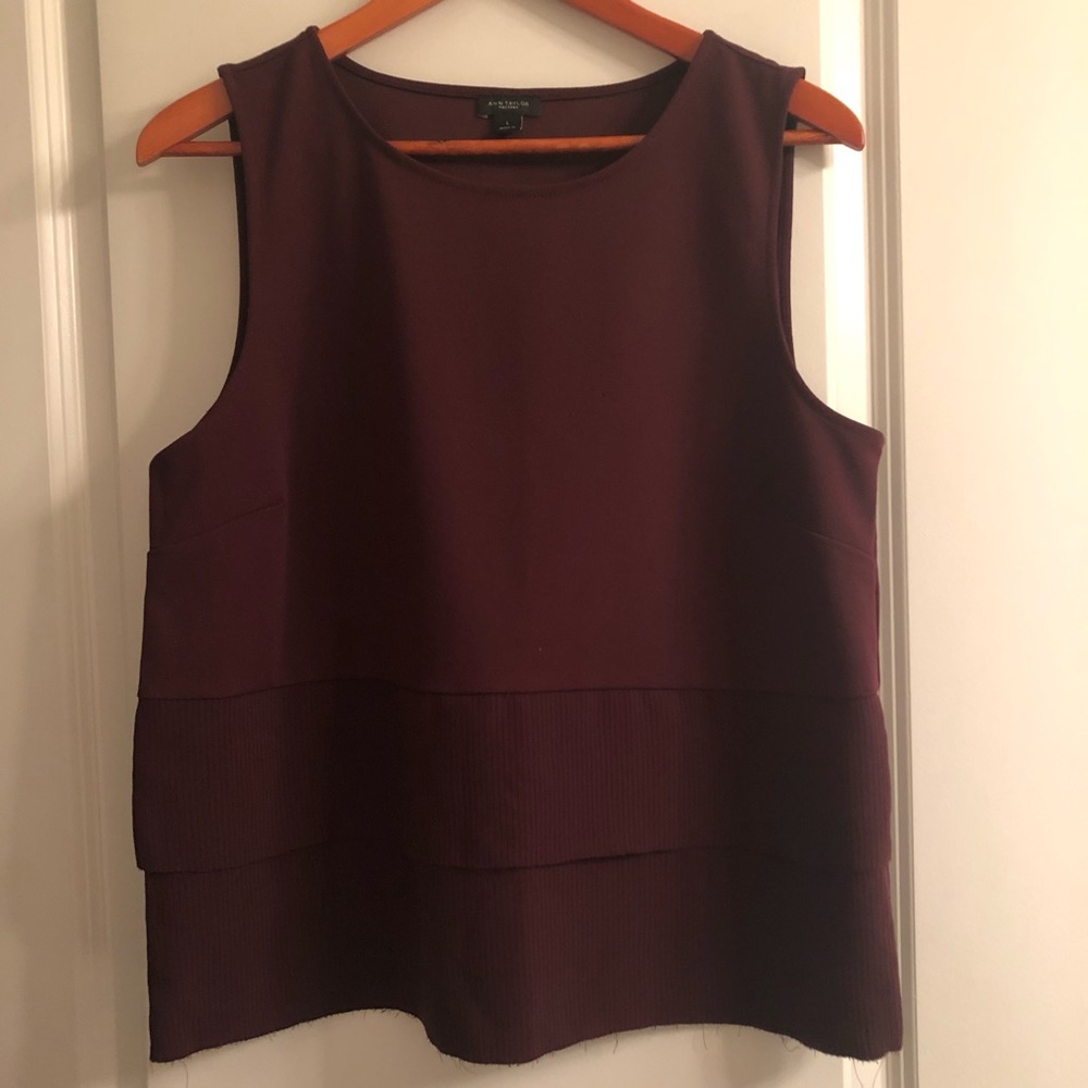 Last Call - Burgundy Sleeveless Top
